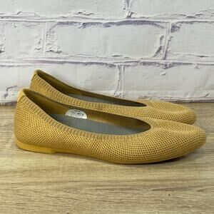 Allbirds Tree Breezers Point Forage Tan Knit Ballet Flats Women's 7.5 Slip On